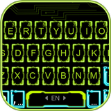 最新版、クールな Neonlight のテーマキーボード アイコン