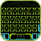 Neonlight Tema Papan Kekunci ikon