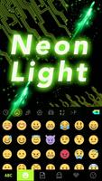 最新版、クールな Neonlight のテーマキーボード スクリーンショット 2