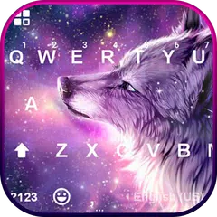 Descargar XAPK de Tema Starry Wolf - Teclado cie