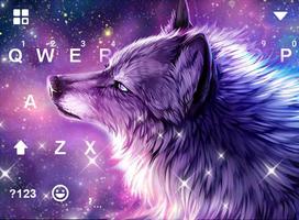 Tema Starry Wolf - teclado do  Cartaz