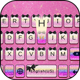 Pink Glitter Emoji Keyboard आइकन