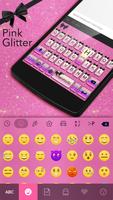 Pink Glitter Emoji Keyboard স্ক্রিনশট 1