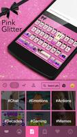 Pink Glitter Emoji Keyboard स्क्रीनशॉट 2
