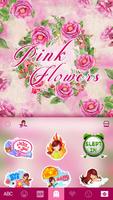 Thème de clavier Pinkflowers capture d'écran 3