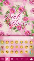 Thème de clavier Pinkflowers capture d'écran 1
