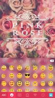 Pink Rose Tastatur thema Screenshot 2