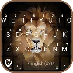 Polygon Lion Kika Keyboard APK download