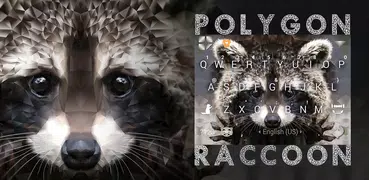 Тема для клавиатуры Polygonraccoon