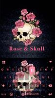 الكيبورد RoseSkull الملصق