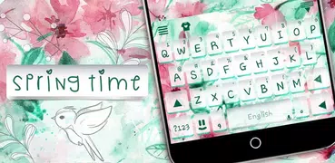 Springtime Flowers Keyboard Th