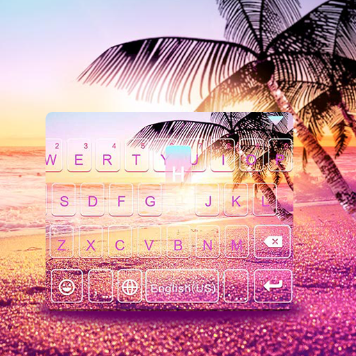 最新版、クールな Sunsetbeach のテーマキーボード