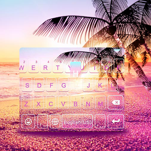 Tema Keyboard Sunsetbeach