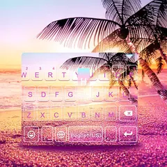 Sunsetbeach Keyboard Theme APK download