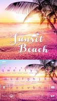 Sunsetbeach Tema de teclado captura de pantalla 1