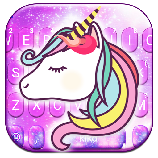 Adorable Galaxy Unicorn Tema d