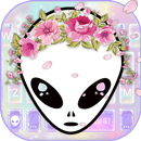 Tema de Teclado Alien Girl Emo APK