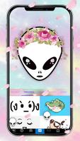 Alien Girl Emoji Ekran Görüntüsü 3