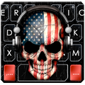America Dj Skull Keyboard Theme