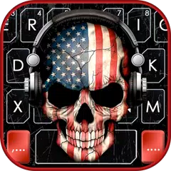 America Dj Skull Tastatur-Them APK Herunterladen