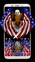 American Eagle Flag Poster