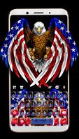 American Eagle Flag poster