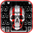 خلفية الكيبورد American Flag Skull أيقونة