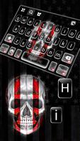 خلفية الكيبورد American Flag Skull تصوير الشاشة 1