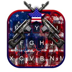 American Guns Fondo de teclado