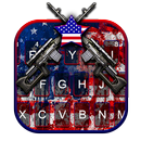 Fundo do Teclado American Guns APK