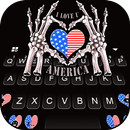 Fundo do Teclado American Love APK