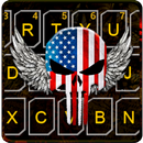 Thème de clavier American Skul APK