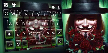 Anonymous Man Smile Tastatur-T