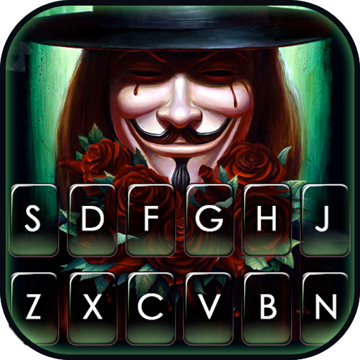 Anonymous Man Smile Tastatur-T