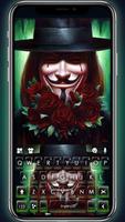 Tema Keyboard Anonymous Man Sm poster