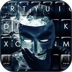Anonymous Smoke Tastatur-Thema APK Herunterladen