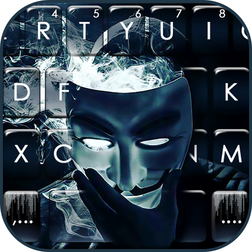 最新版、クールな Anonymous Smoke のテーマキーボード
