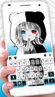 Tema Keyboard Angel Devil Girl Cartaz