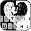 Angel Devil Love Keyboard Back