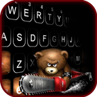 Fond de clavier Angry Teddy icône