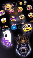 Tema Keyboard Angry Ape King imagem de tela 2