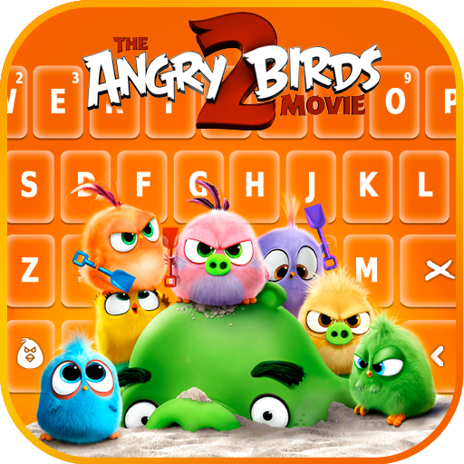 最新版、クールな Angry Birds 2 Hatchlings のテーマキーボード