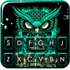 最新版、クールな Angry Owl Art のテーマキーボ アプリダウンロード