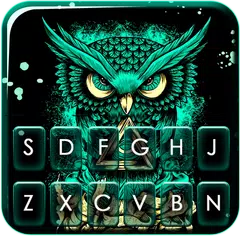 Angry Owl Art Tastatur-Thema