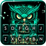 Tema Keyboard Angry Owl Art ícone