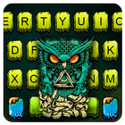 最新版、クールな Angry Owl のテーマキーボード アイコン