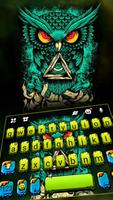 Tema Keyboard Angry Owl poster