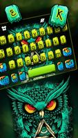 Tema Keyboard Angry Owl imagem de tela 1