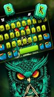 最新版、クールな Angry Owl のテーマキーボード スクリーンショット 1