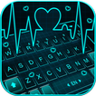 Animated Neon Heart Tastatur-T